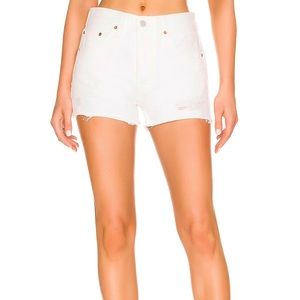 Levi 501 White Cut-Offs Size 4